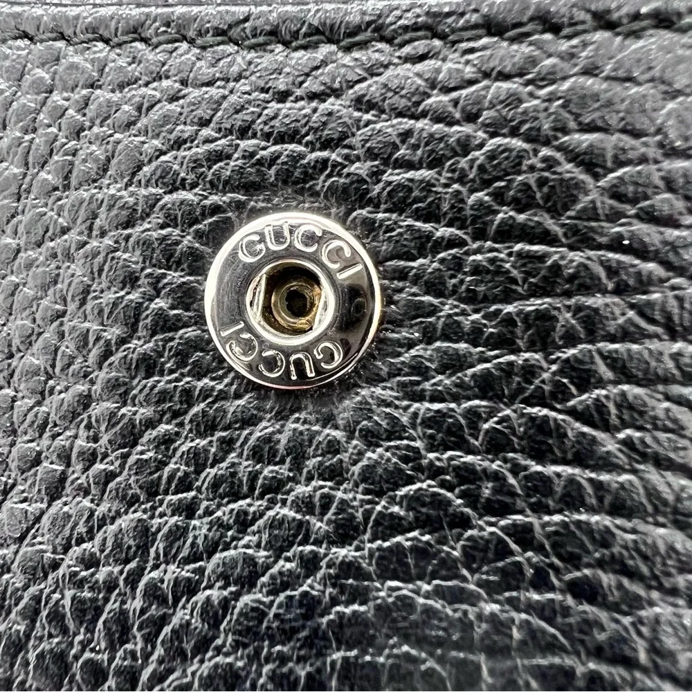 Gucci Pebbled Leather Signoria Wallet Black MSRP $650 Authentic COA - Picture 15 of 16